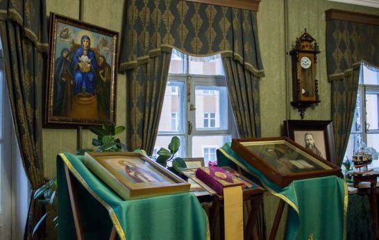 Схиархимандрит Илий (Ноздрин) и руководитель проекта 