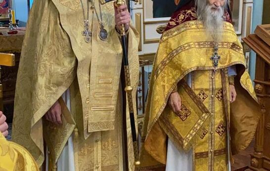 Схиархимандрит Илий (Ноздрин) сослужил Архиепископу Пятигорскому и Черкесскому Феофилакту Божественную Литургию.