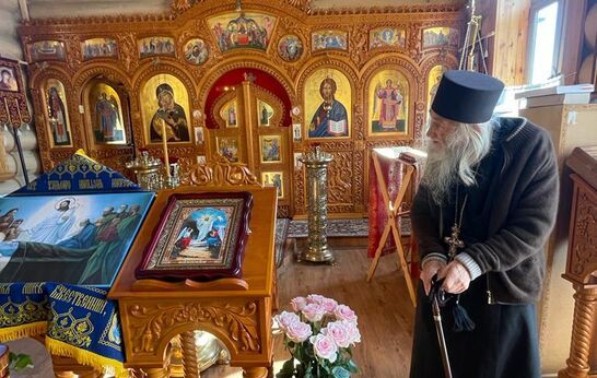 Схиархимандрит Илий (Ноздрин) совершил Богослужение в скиту Дмитрия Солунского.