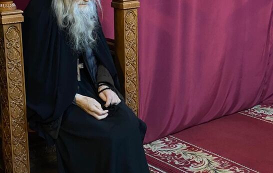 Схиархимандрит Илий (Ноздрин) и руководитель проекта 