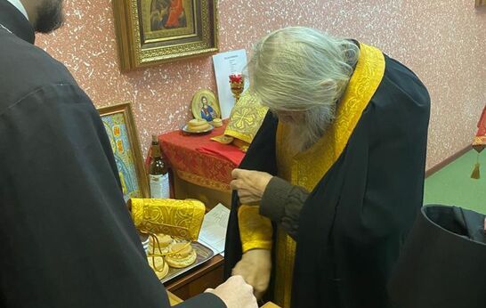 Схиархимандрит Илий (Ноздрин) и руководитель проекта 