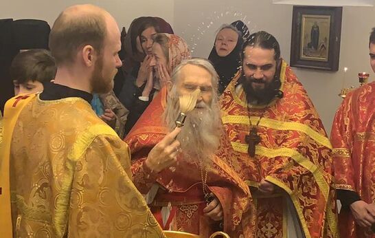 Схиархимандрит Илий (Ноздрин) возглавил Божественную Литургию Иоанна Златоустого по Пасхальному чину в женской обители святых жён Мироносиц