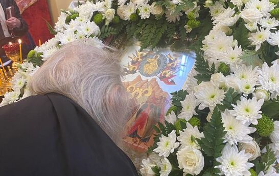 В праздник Вознесения Господня схиархимандрит Илий (Ноздрин) совершил Богослужение.