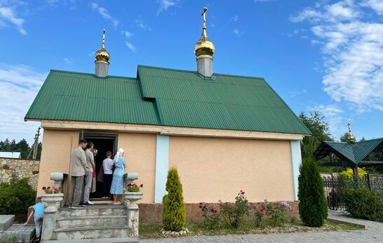 В праздник Крещения Руси схиархимандрит Илий совершил Богослужение.