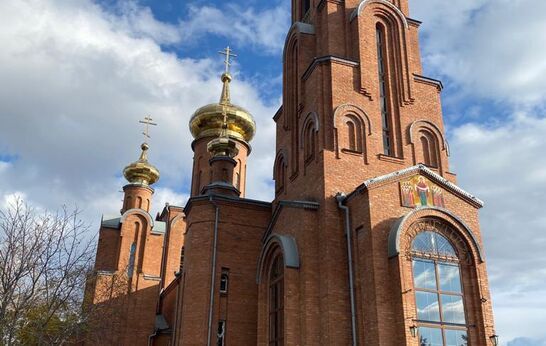 Схиархимандрит Илий (Ноздрин) и руководитель проекта 