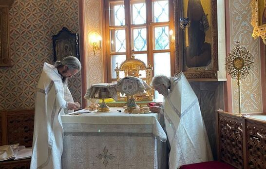 Схиархимандрит Илий посетил Оптину Пустынь.