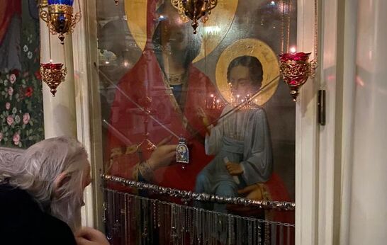 Cхиархимандрит Илий (Ноздрин) и руководитель проекта 