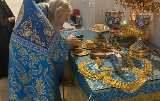 Cхиархимандрит Илий (Ноздрин) сослужил епископу Таганрогскому Артемию Божественную Литургию в Свято-Иверском епархиальном женском монастыре.