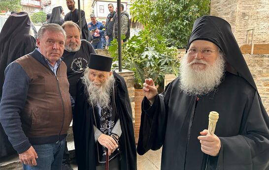 Батюшка Илий и Геннадий Николаевич Цурков посетили обители на Святой Горе Афон.