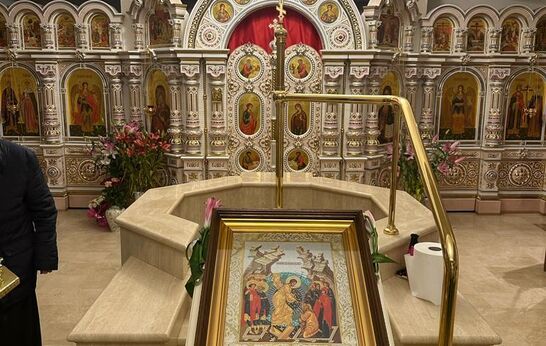 В ходе паломнического визита в Рим схиархимандрит Илий и Геннадий Николаевич Цурков помолились в храме святой Екатерины и посетили базилику Санта-Мария-Маджоре.