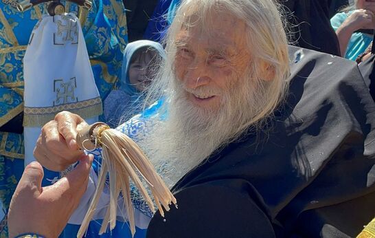 В день празднования иконы Божией Матери Балыкинской схиархимандрит Илий (Ноздрин) принял участие в Архиерейском Богослужении в Свято–Введенском женском монастыре.