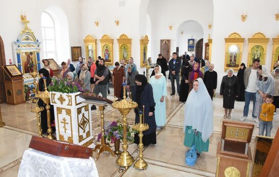 Схиархимандрит Илий (Ноздрин) совершил Богослужение в храме в честь иконы Божией Матери «Спорительница хлебов».