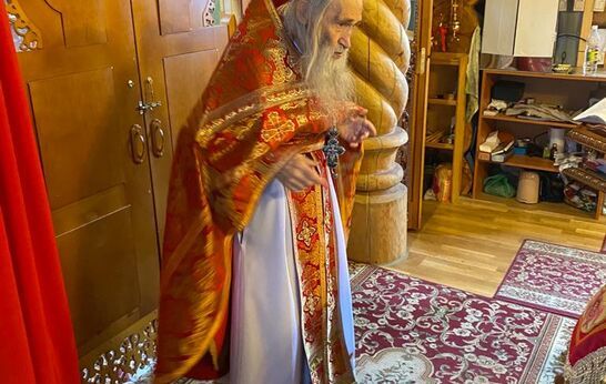 Схиархимандрит Илий (Ноздрин) совершил богослужение 6 мая в день памяти Великомученика Георгия Победоносца.