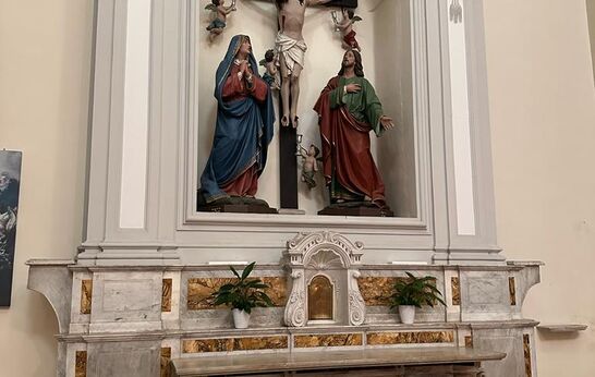 Схиархимандрит Илий (Ноздрин) и Геннадий Николаевич Цурков поклонились мощам Святого Стефана в Путиньяно. 