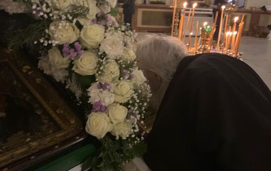 11 января схиархимандрит Илий (Ноздрин) совершил вечернее богослужение в Соборном храме князя Игоря Черниговского в Переделкино