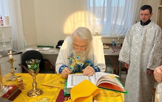 Схиархимандрит Илий (Ноздрин) возглавил Богослужение в храме в честь иконы Божией Матери «Спорительница хлебов».