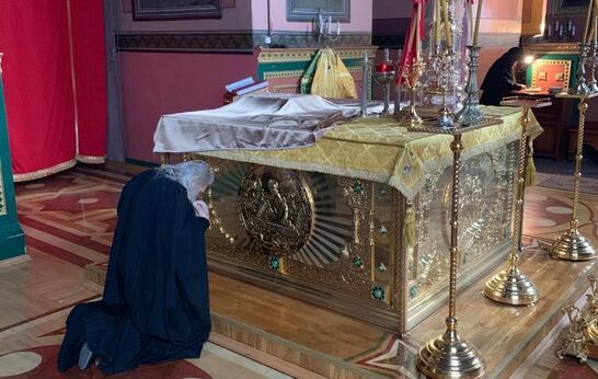 Схиархимандрит Илий (Ноздрин) и руководитель проекта 