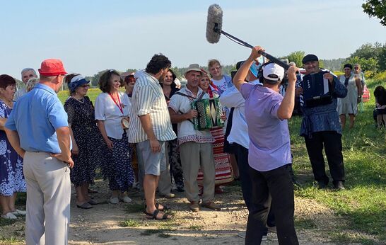 В Сабуровской крепости состоялась запись программы “Играй, гармонь”.