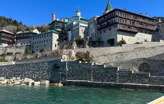 Схиархимандрит Илий (Ноздрин) и Геннадий Николаевич Цурков посетили город Салоники.