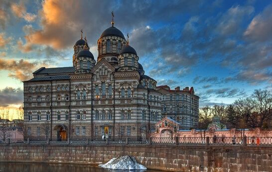 Схиархимандрит Илий и Г.Н. Цурков прибыли в Санкт-Петербург. Посещение Иоанновского ставропигиального женского монастыря