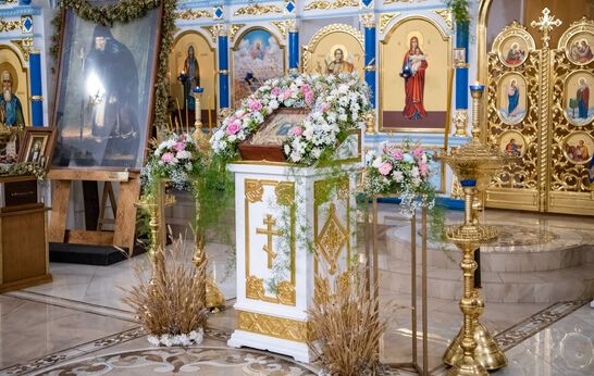 Престольный праздник храма в честь иконы Божией Матери «Спорительница хлебов» подсобного хозяйства «Орловский Колос».